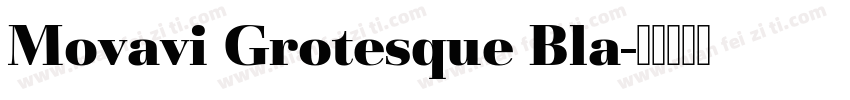 Movavi Grotesque Bla字体转换